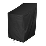 TureClos Waterproof Patio Chair Cover Outdoor Garden Furniture Stackable Lounge Seat Protection Cover